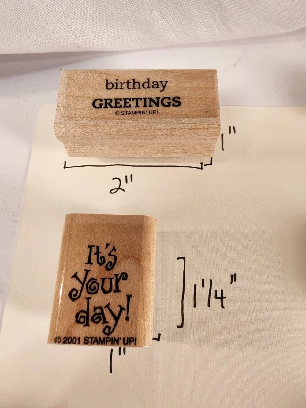 STAMPIN' UP LOT of 10 Birthday Themed Stamps